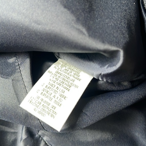 Theory NWT Zaylin Blazer Fern Virgin Wool Blue Multi 2 Button Size 00 - Picture 7 of 12